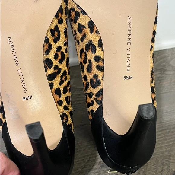 Adrienne Vittadini Nyla Leopard Print Stiletto Ankle Boot / Booties - Size 9.5 - Picture 10 of 10